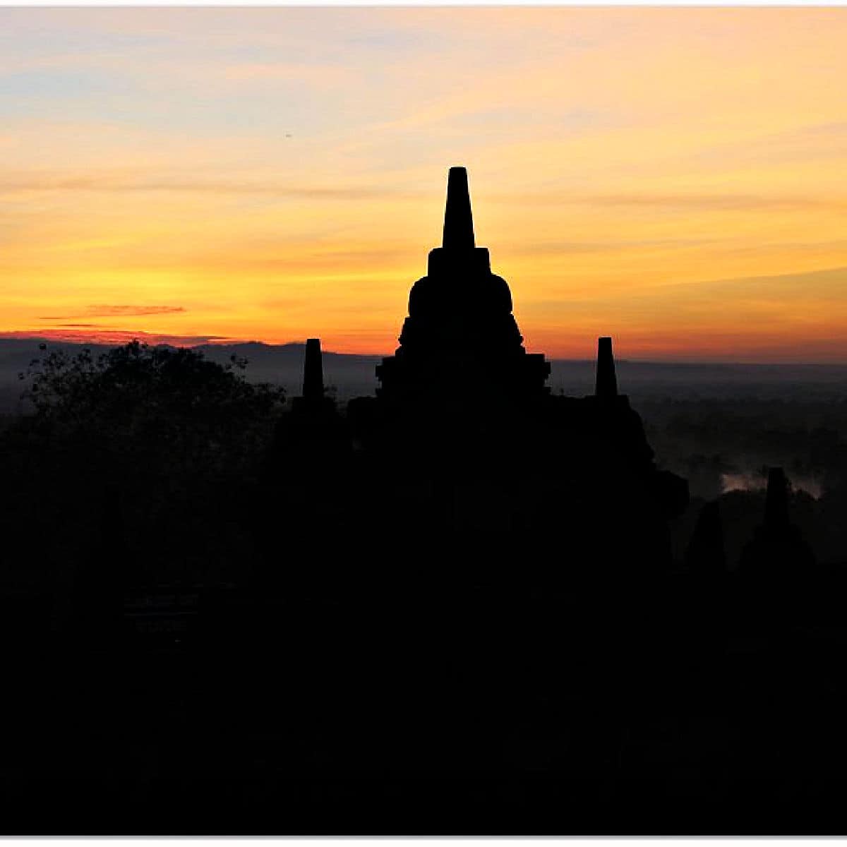 Sunrise at Borobudur Temple