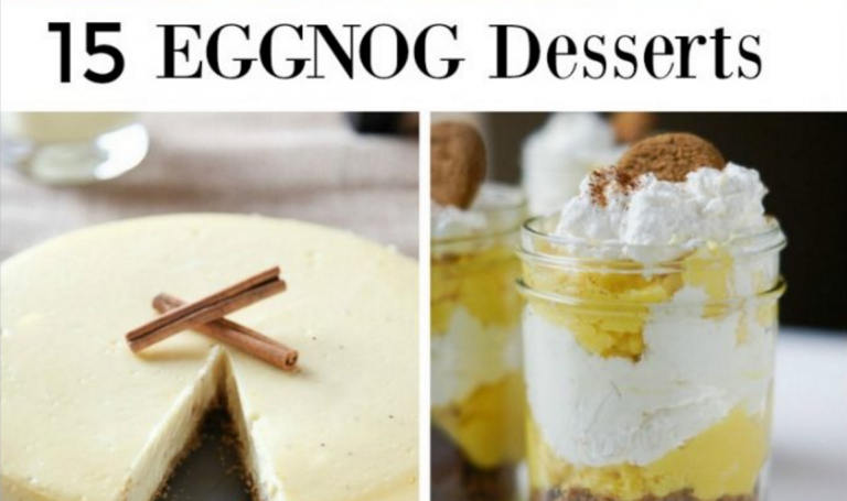 15 Delicious Eggnog Desserts