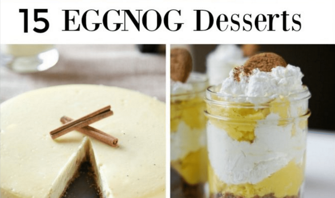 As much as I enjoy eggnog when the holidays roll around, I've never thought about making eggnog desserts.