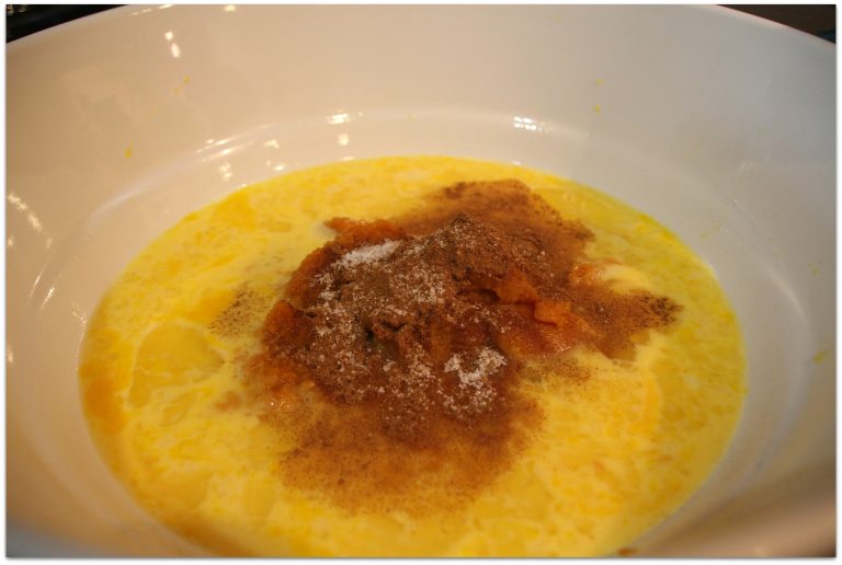 Pumpkin Bread Pudding with Pumpkin Spice Whipped Cream Food Fun