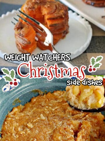 Christmas side dishes list graphic.
