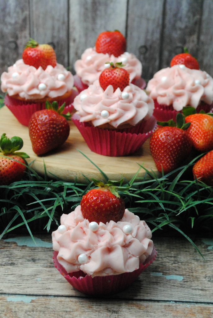 I love how well strawberries and cream cheese pair in these Strawberry Cream Cheese Cupcakes.