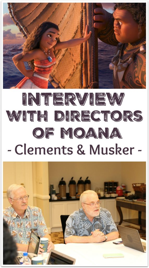 Exclusive Interview With Directors Of Moana, Ron Clements And John ...