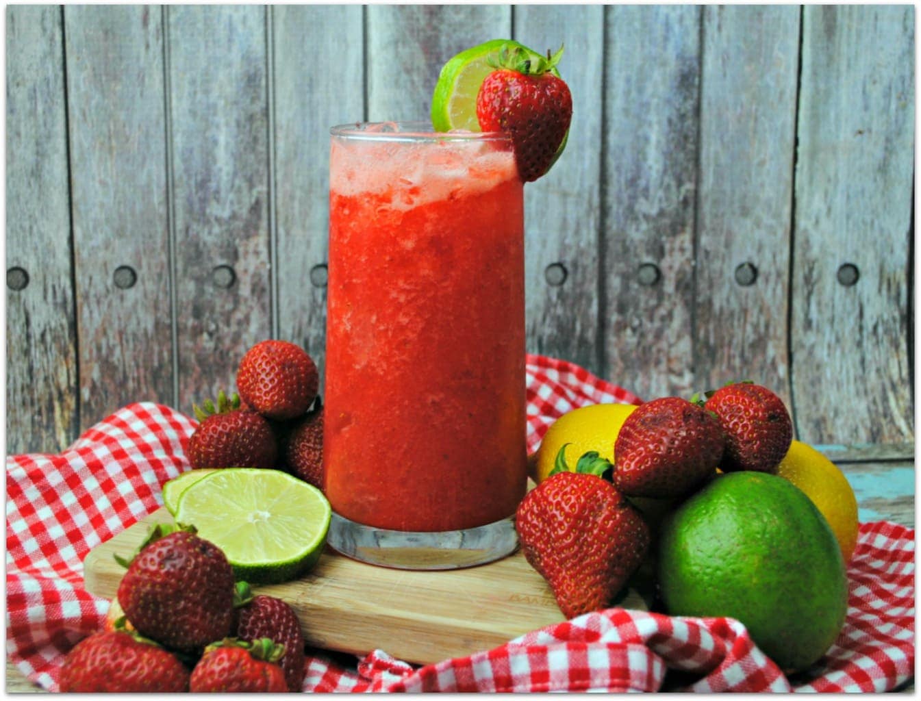 This Strawberry Agua Fresca is the perfect drink to cool you off on a hot day. It may still be pretty cold where you are but here in Florida, it's strawberry season!