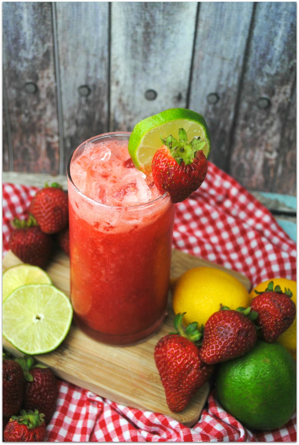 This Strawberry Aqua Fresca is the perfect drink to cool you off on a hot day. It may still be pretty cold where you are but here in Florida, it's strawberry season!