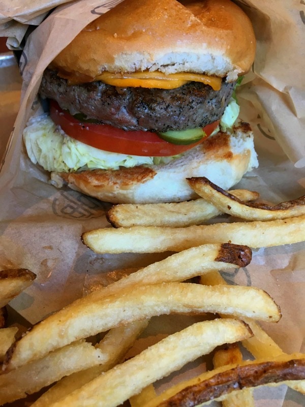 A quick and delicious dinner doesn't get much easier than a burger - unless you're going out for a burger! Did you see the burger I had in Orlando a few months back?