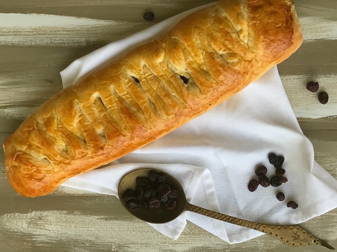 Cranberry Brie Braided Bread