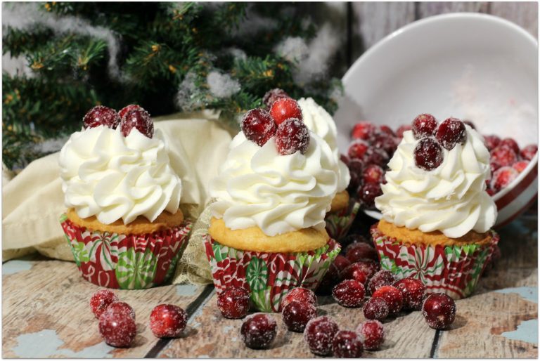 Festive Cranberry Cupcakes