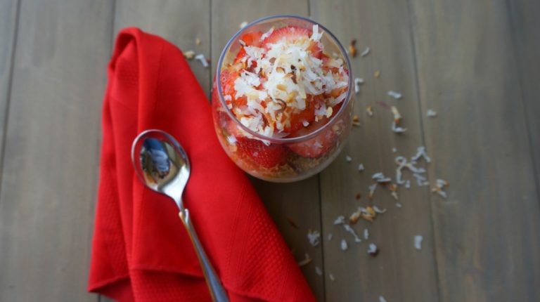 Berry Breakfast Parfait with Toasted Coconut