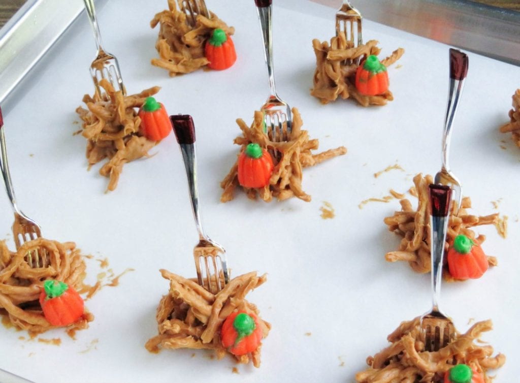 Super Easy Fall Peanut Butter Haystacks - Food Fun & Faraway Places