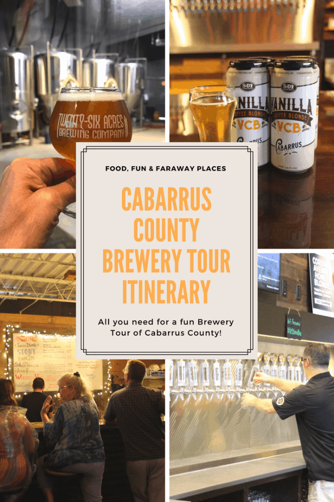 This Cabarrus County brewery tour itinerary gives you a fun and tasty activity for an afternoon or evening in Cabarrus County, North Carolina. 