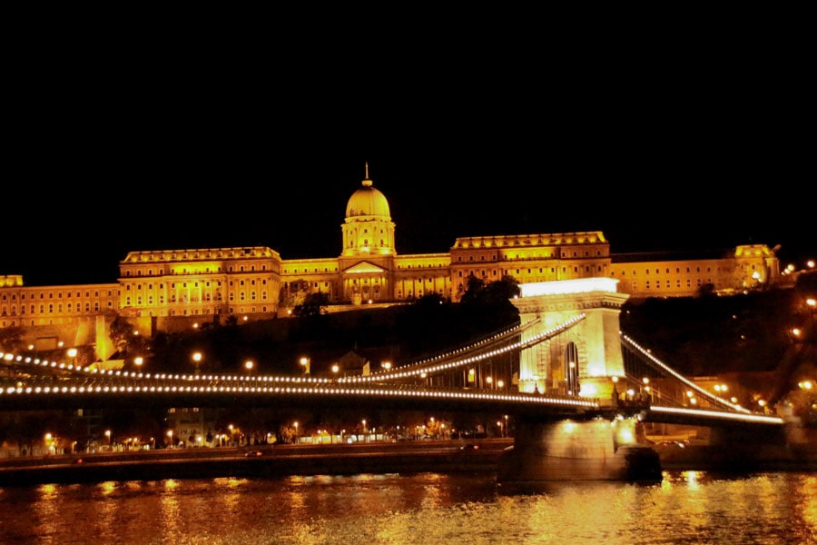 Budapest at night.