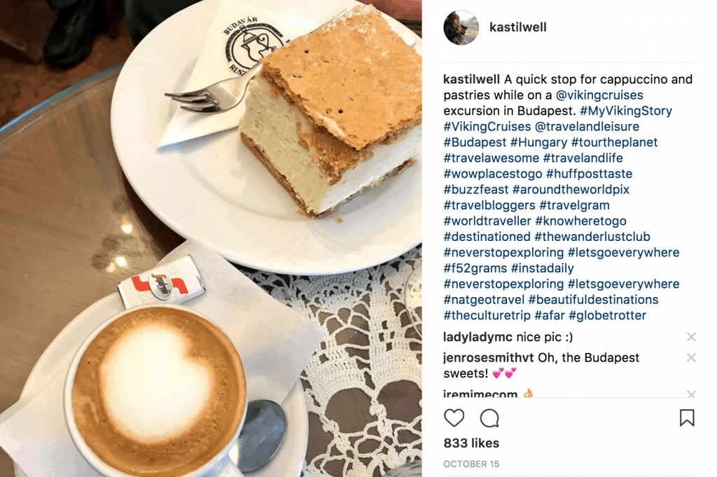 Photo of dessert on Instagram.