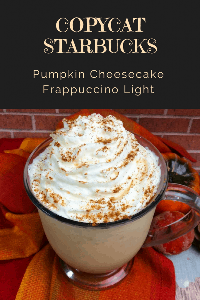 This Copycat Starbucks Pumpkin Cheesecake Frappuccino recipe is SO easy to make, you'll wonder why you never tried to figure it out before! 