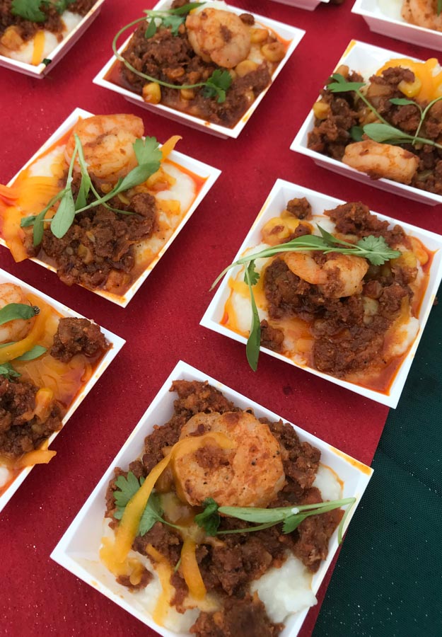 Shrimp dish at Clearwater Beach Uncorked Wine Festival