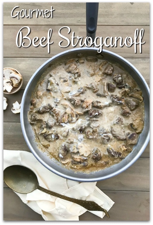 This gourmet beef stroganoff is so easy, you won't believe how amazing it tastes! Don't you hate it when a recipe looks delicious and then you realize it takes hours to make? 
