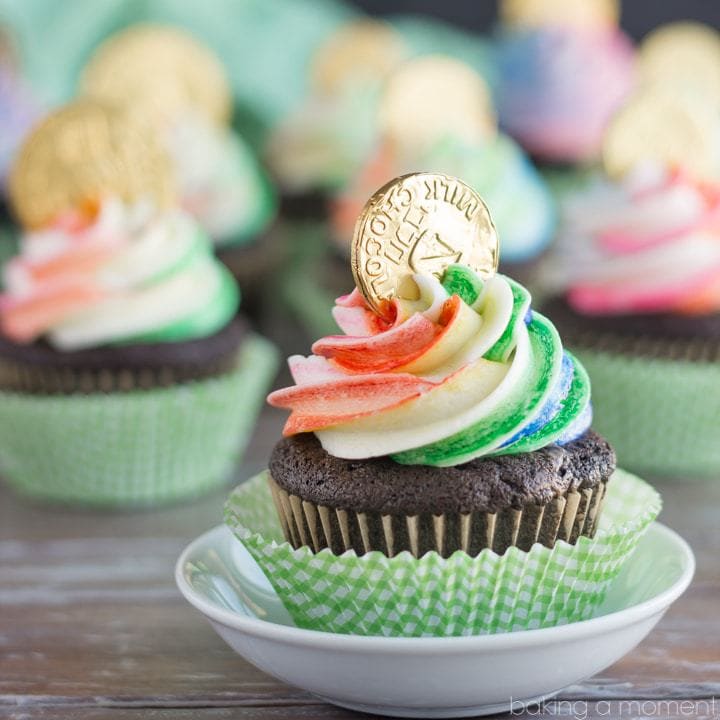 vegan st pattys day cupcakes