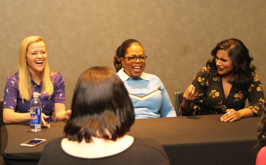 Now that my A Wrinkle In Time interviews with Oprah, Reese and Mindy are behind me, I am floored that they were all three so down to earth. (Pun intended!)