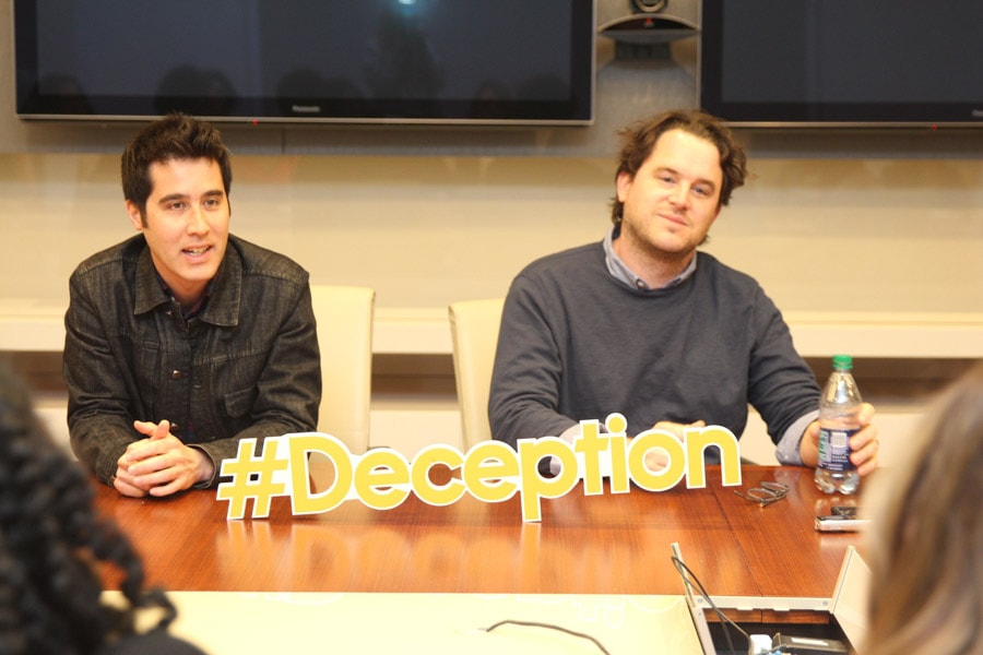 Chatting with Chris Fedak, Creator and Executive Producer of the new Deception TV show on ABC was pretty cool, but watching Co-Producer David Kwong show us how the magic really happens was absolutely fascinating.