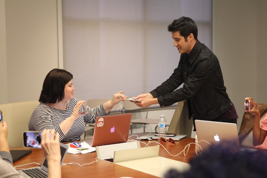 Chatting with Chris Fedak, Creator and Executive Producer of the new Deception TV show on ABC was pretty cool, but watching Co-Producer David Kwong show us how the magic really happens was absolutely fascinating.