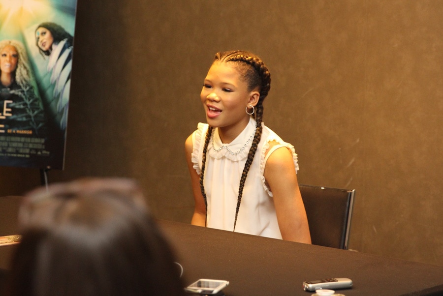 I heard from Ava DuVernay that once they had seen Storm Reid audition for A Wrinkle In Time, there was no question that she would be their Meg.