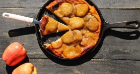 This Apple Tarte Tatin from Viking Cruises makes a beautiful presentation and tastes and delicious. Originally created at the Hotel Tatin in Lamotte-Beuvron, France, think of a dreamy extra caramelized apple pie.