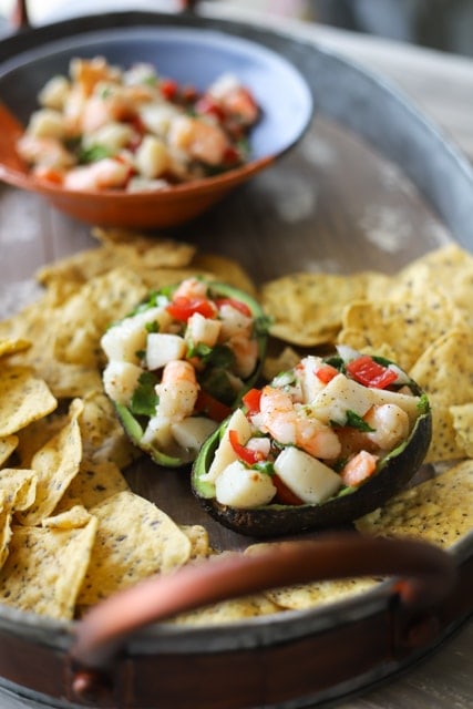 This seafood salad recipe from the Hyatt Ziva Rose Hall in Puerto Vallarta was one of the best things I've ever eaten. It's so easy to make at home!