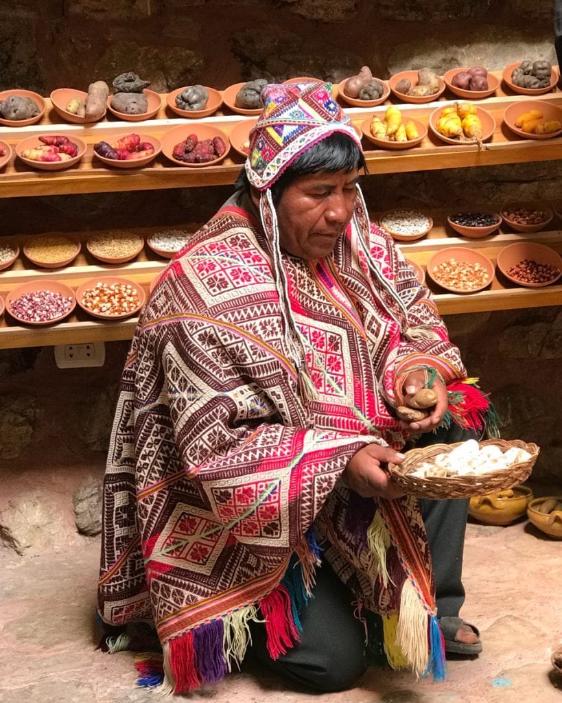 No visit to Sacred Valley Peru is complete without this Cusco tour of Potato Park, locally referred to as Parque de la Papa, where guests can learn about the most important crop to Peruvian cuisine, the potato.