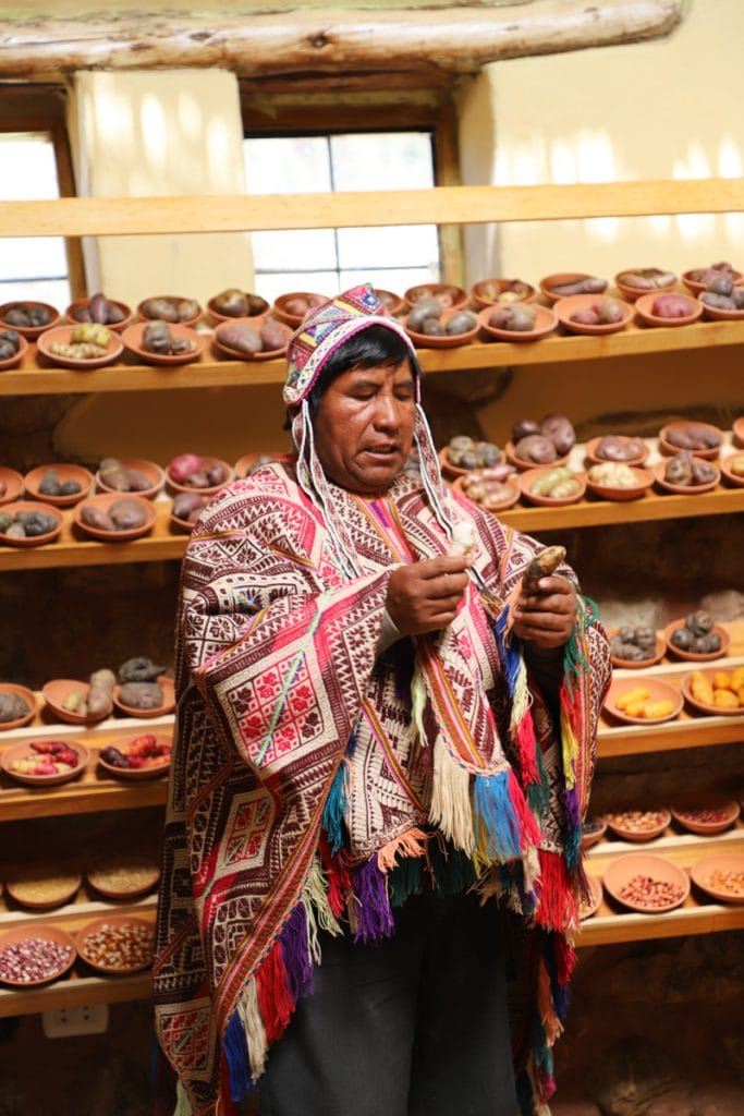 No visit to Sacred Valley Peru is complete without this Cusco tour of Potato Park, locally referred to as Parque de la Papa, where guests can learn about the most important crop to Peruvian cuisine, the potato.