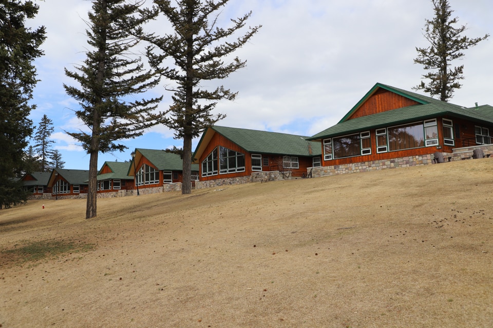 Fairmont Jasper Park Lodge cabins.