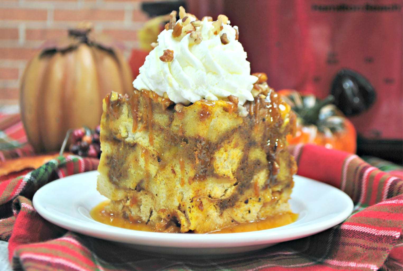 Pumpkin Maple Crockpot French Toast