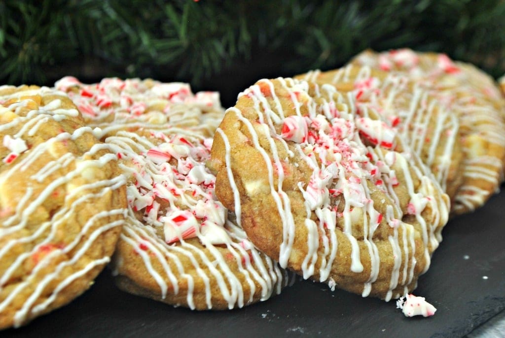 White Chocolate Candy Cane Cookies