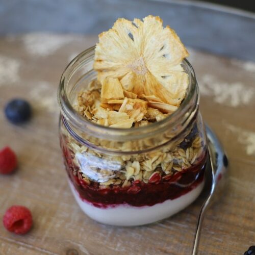 This fruit parfait recipe is going to knock your socks off! It's the absolute best parfait I have ever had.