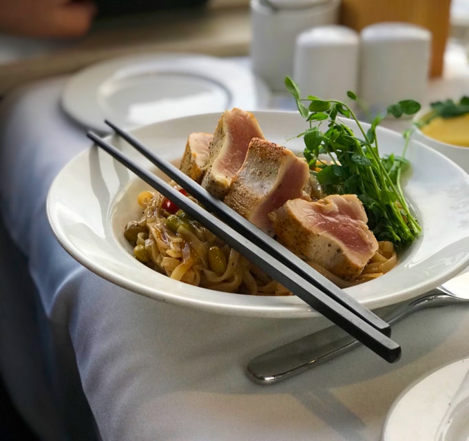 Most people don't expect to find amazing food on a Canadian Rockies train, but for Rocky Mountaineer, the gourmet food is a huge part of the journey.