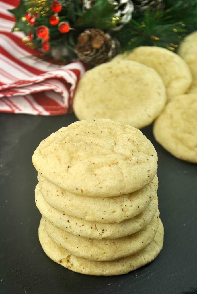 These eggnog cookies are so good! I've heard it said that you either hate eggnog or you love it. Which side are you on?