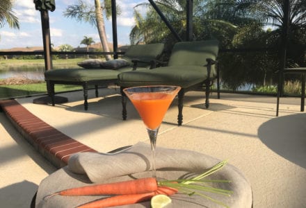 I can't imagine a better way to watch that big orange ball slide below the horizon than with a Martini Sunset Cocktail in hand.