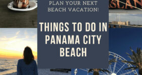 Collage of photos of Panama City Beach for Pinterest.