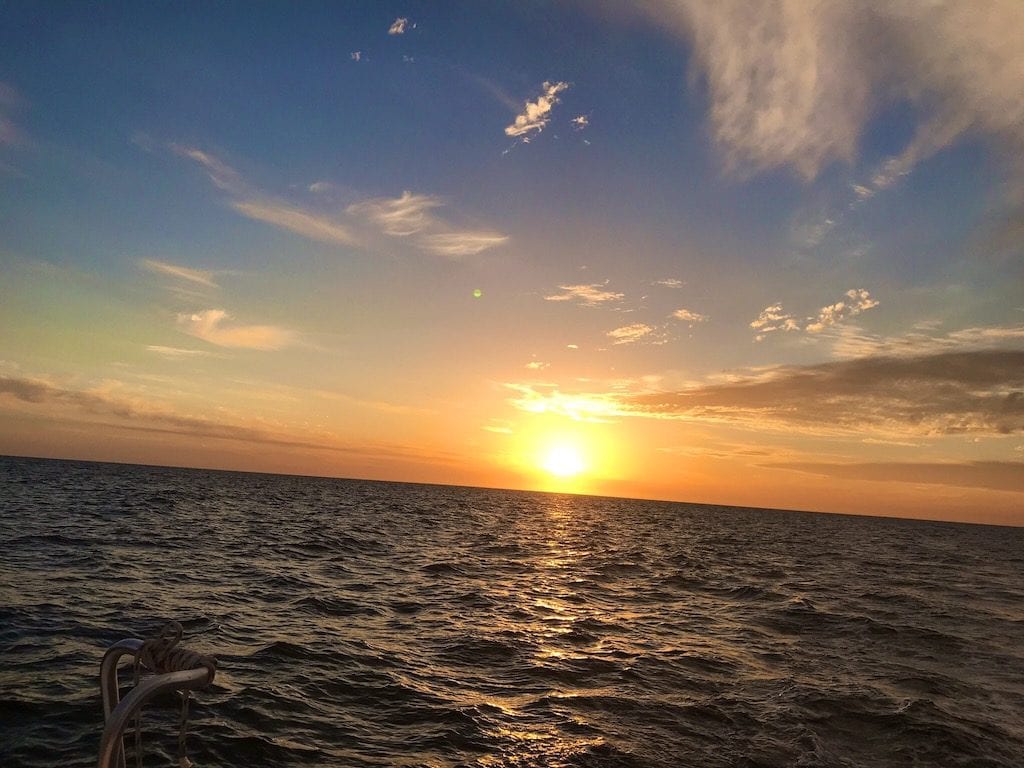 Sunset over Gulf of Mexico.