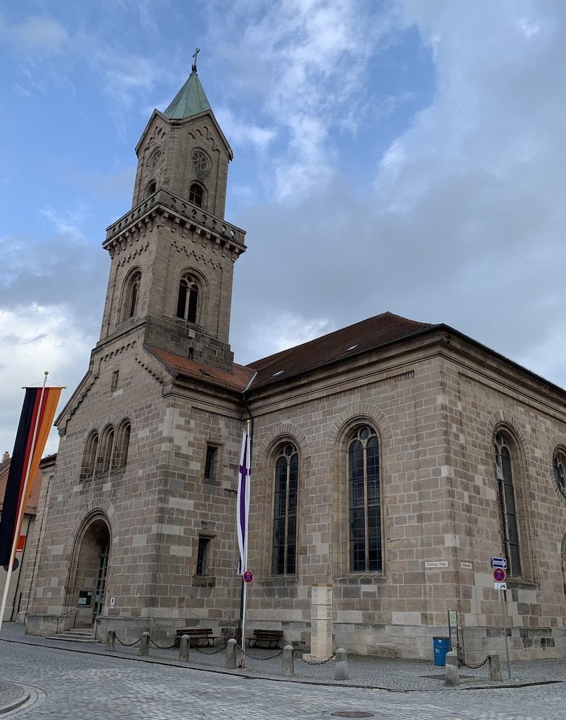 Dinkelsbühl is another of the medieval walled cities on the Romantic Road in Germany, and at the intersection of what were two important trade routes.