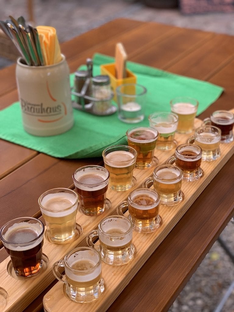 Beer flights.