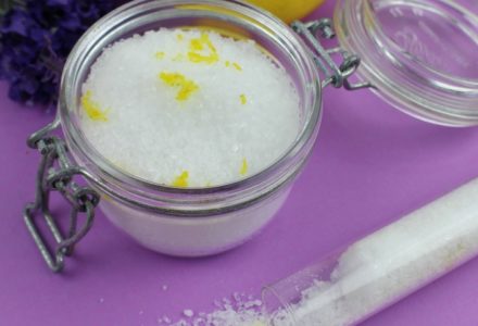 I am in love with this recipe for Lavender bath salts and think you'll love it, too!