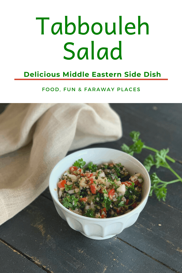 Tabbouleh was one of the best things I ate when I visited Jordan. It's a healthy dish with incredibly fresh flavor, and it goes with so many main courses.