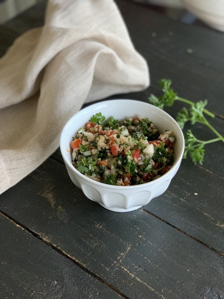 Tabbouleh was one of the best things I ate when I visited Jordan. It's a healthy dish with incredibly fresh flavor, and it goes with so many main courses.