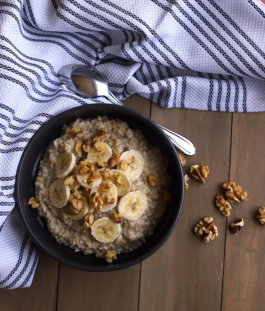 banana nut oatmeal