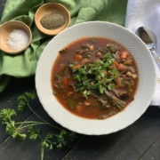 I made this black eyed pea soup when my daughters were home from college for the holidays and everyone raved about it.