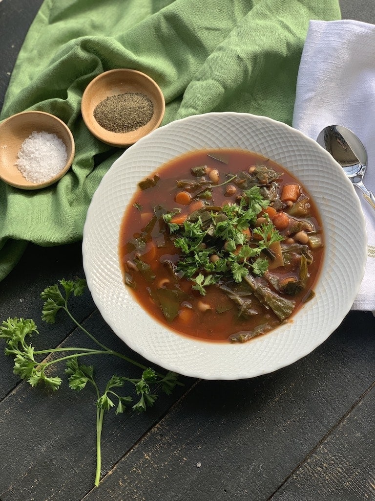 I made this black eyed pea soup when my daughters were home from college for the holidays and everyone raved about it.