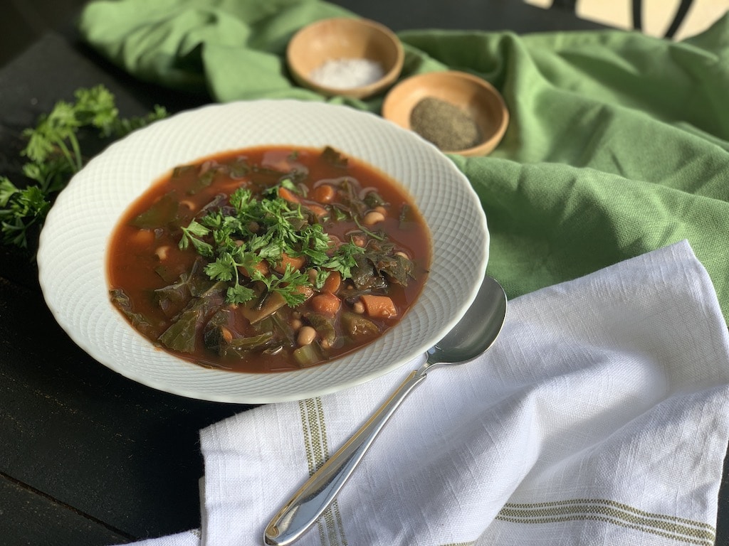 I made this black eyed pea soup when my daughters were home from college for the holidays and everyone raved about it.