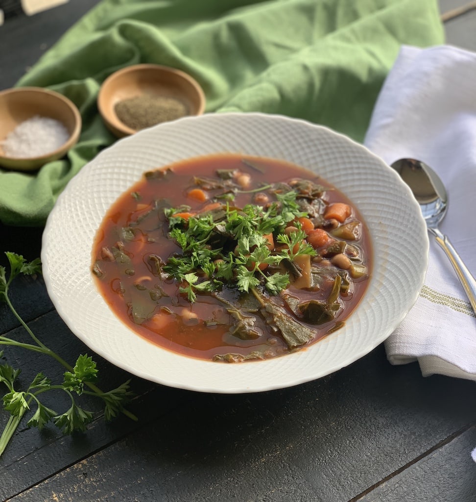 I made this black eyed pea soup when my daughters were home from college for the holidays and everyone raved about it.