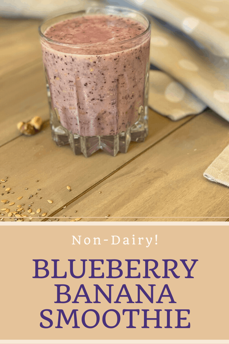 A blueberry banana smoothie is a great way to start any day, and this one has no added sugar and is dairy-free.