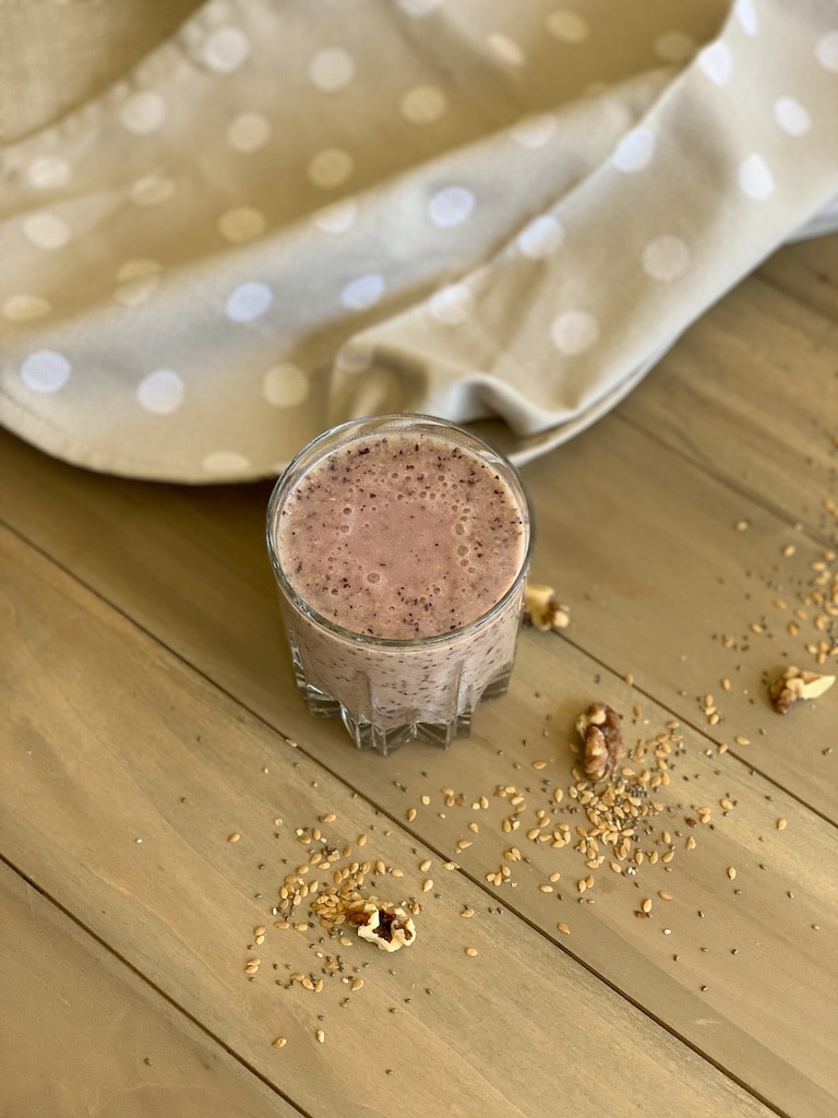 A blueberry banana smoothie is a great way to start any day, and this one has no added sugar and is dairy-free.